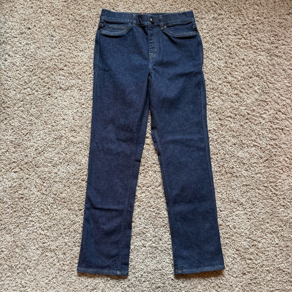 Spanx cropped kick flare jeans